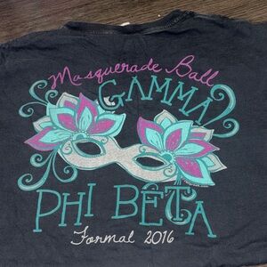 Comfort Colors Kids Tee - Black with Pink and Teal Design